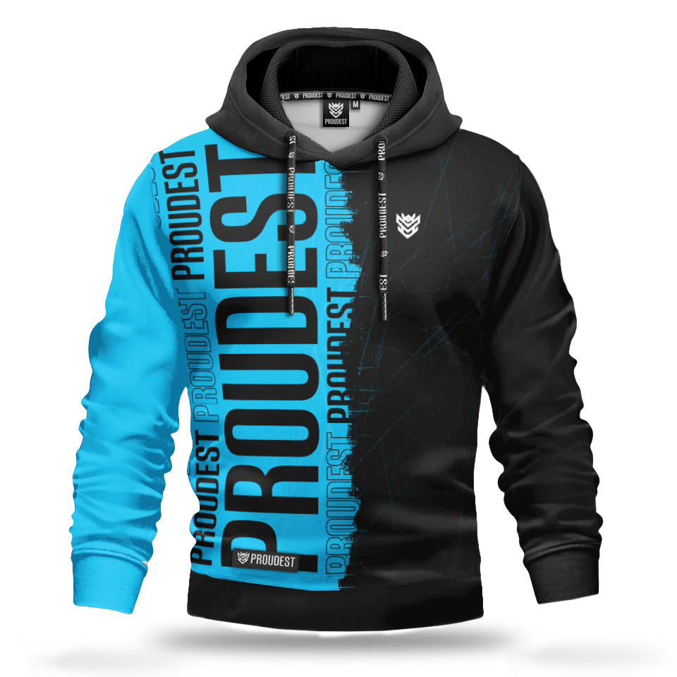 Duality blue bluza FP z kapturem