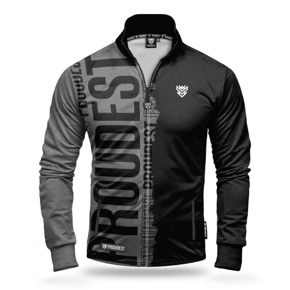 Bluza rozpinana ze stójką Duality mono