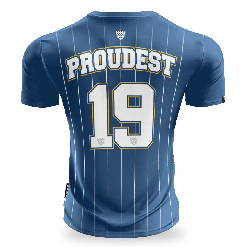 Pinstripe BLUE Koszulka Slim