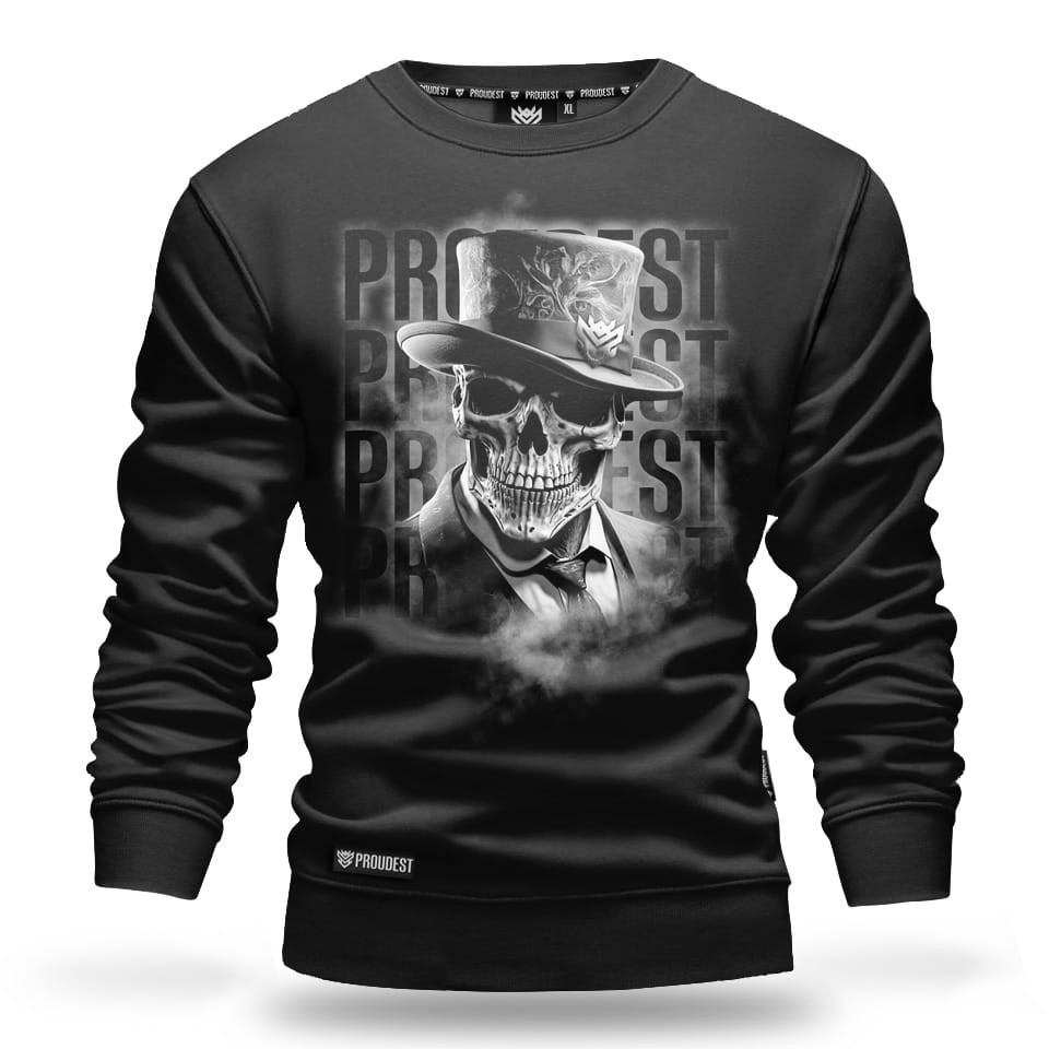 Bluza klasyczna Gentleman Skull Black