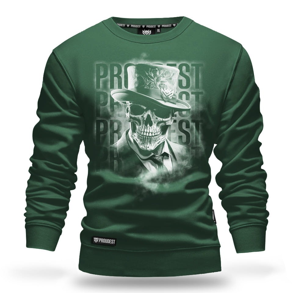Bluza klasyczna Gentleman Skull Dark Green