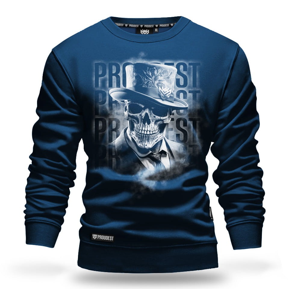 Bluza klasyczna Gentleman Skull Dark Blue