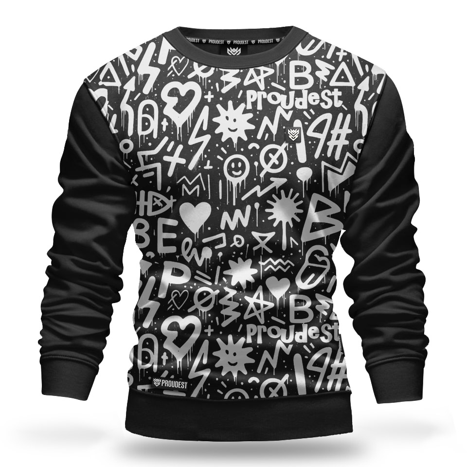 Scribbles-black-mix-bluza-classic-fit-męska-Proudest-przód kopia.jpg