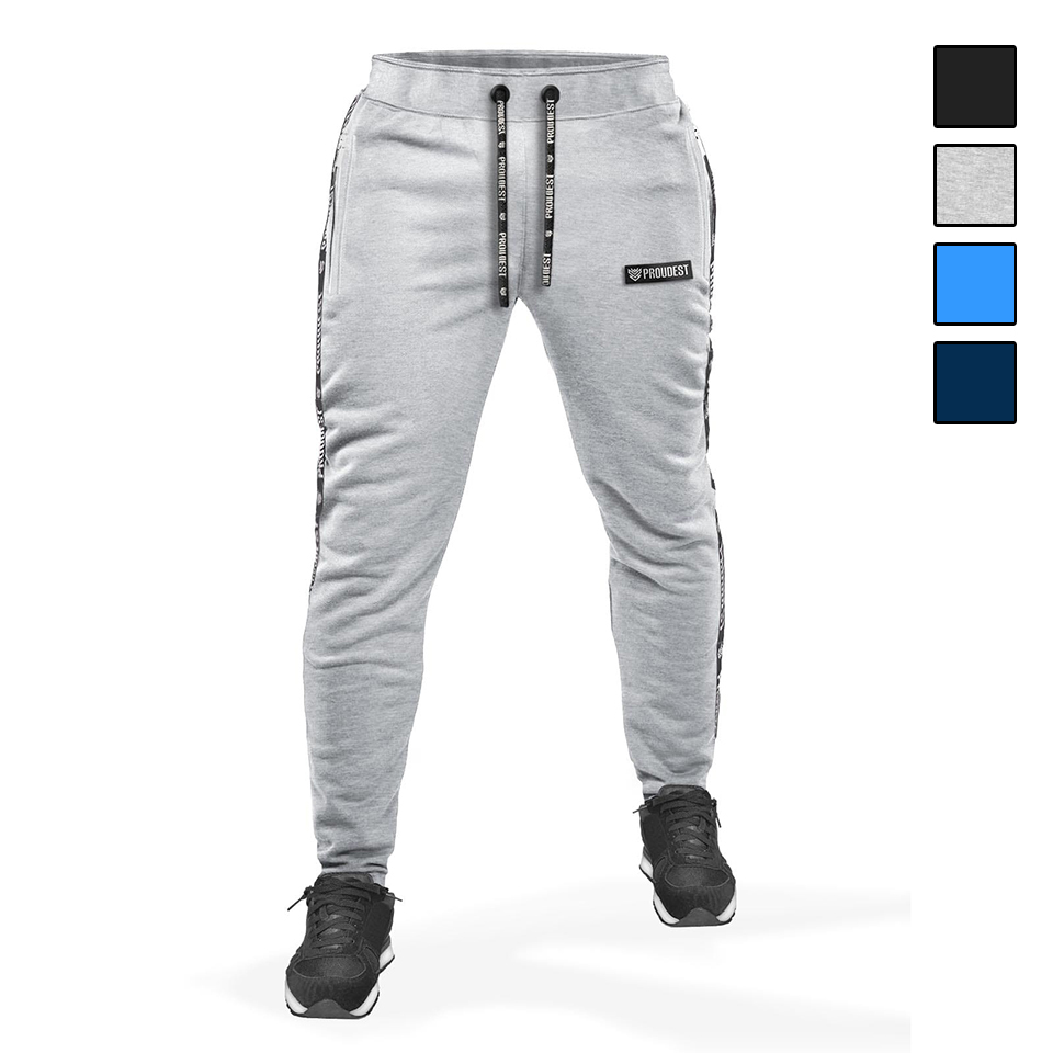 Spodnie Slim Light Gray Melange Tape.jpg