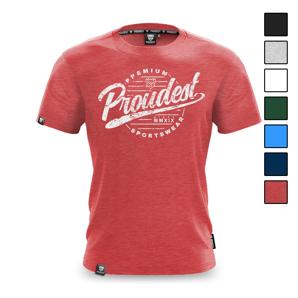 Koszulka bawełniana Old Style Red Melange.jpg