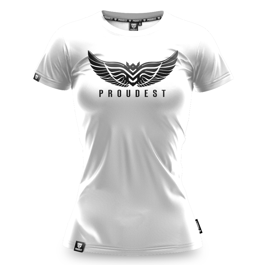 Koszulka bawełniana Damska Wings White