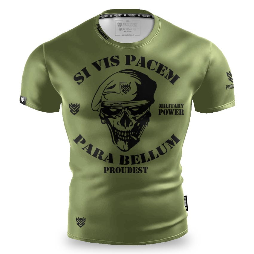 Koszulka slim Military Power Green