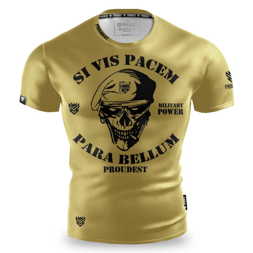 Koszulka slim Military Power Yellow
