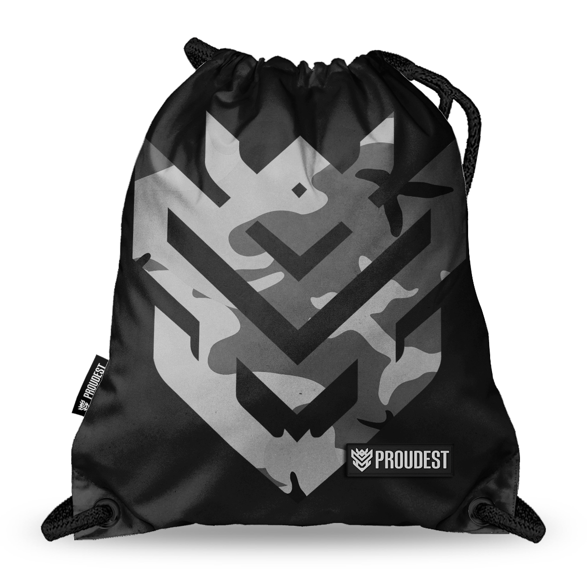 Worek-plecak Black Camo Mask